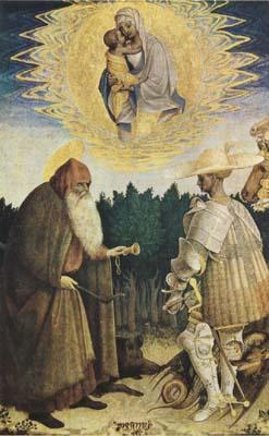 PISANELLO The Virgin and Child with the Saints George and Anthony Abbot (mk08)