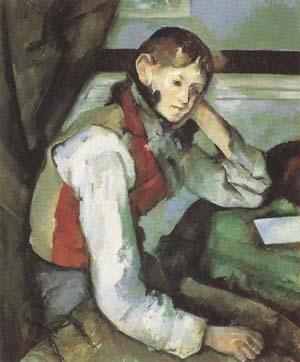 Paul Cezanne Style on Paul Cezanne Boy With A Red Waistcoat  Mk09