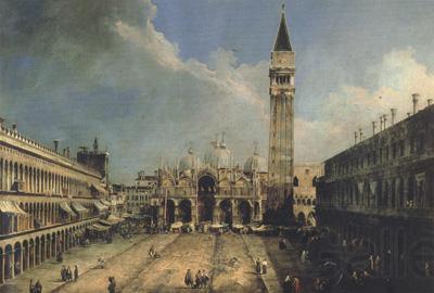 Canaletto Piazza S.Marco con la basilica di fronte (mk21)