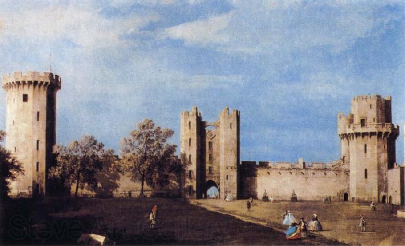 Canaletto The Courtyard of the Castle of Warwick