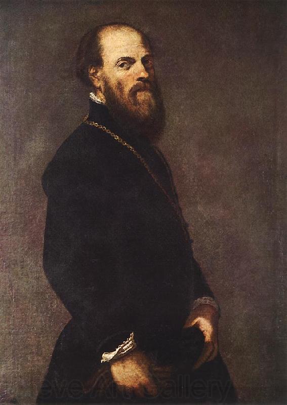 Tintoretto Man with a Golden Lace
